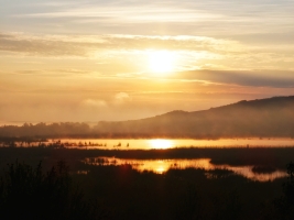 sunrise at Srebarna Nature Reserve