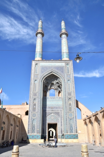 Freitagsmoschee in Yazd. Ich liebe die Lampe