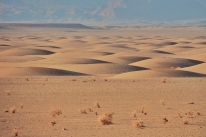 Einmal eine andere Dünenformation in der Kavir Wüste