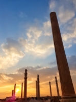 die wenigen Säulen von Persepolis